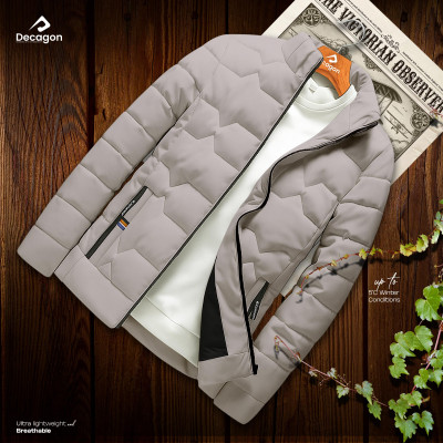 Decagon Windproof Padded Jacket | Cream Silver