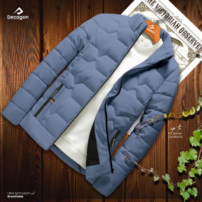 Decagon Windproof Padded Jacket | Dusty Blue