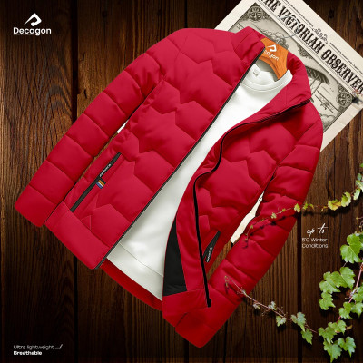 Decagon Windproof Padded Jacket | Red