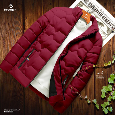 Decagon Windproof Padded Jacket | Maroon