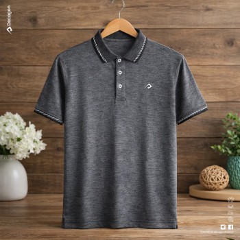 Decagon Premium PK Cotton Classic Polo | Dark Gray