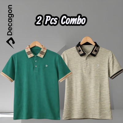Decagon 2 Pcs Combo Premium PK Cotton Classic Polo