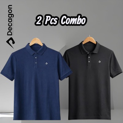 Decagon 2 Pcs Combo Premium PK Cotton Classic Polo