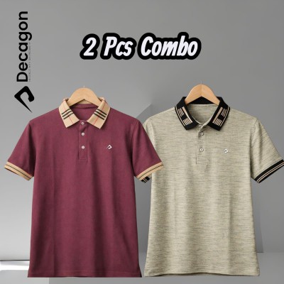 Decagon 2 Pcs Combo Premium PK Cotton Classic Polo