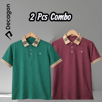 Decagon 2 Pcs Combo Premium PK Cotton Classic Polo