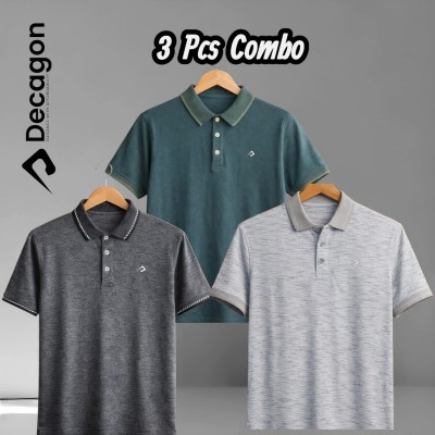 Decagon 3 Pcs Combo Premium PK Cotton Classic Polo