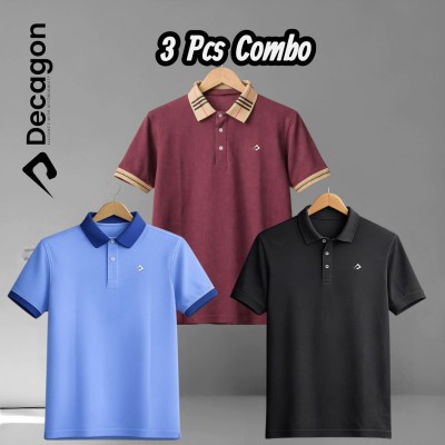 Decagon 3 Pcs Combo Premium PK Cotton Classic Polo