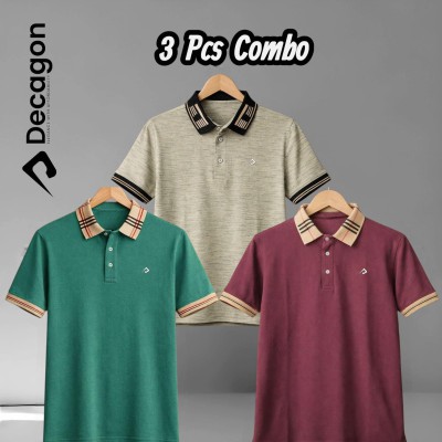Decagon 3 Pcs Combo Premium PK Cotton Classic Polo
