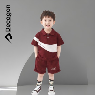 Kids Premium PK Polo Set | NIKE Print  Maroon