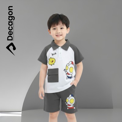 Kids Premium PK Polo Set | BUI Print  Gray