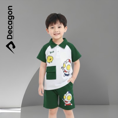 Kids Premium PK Polo Set | BUI Print  Green