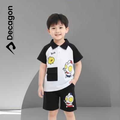 Kids Premium PK Polo Set | BUI Print  Black